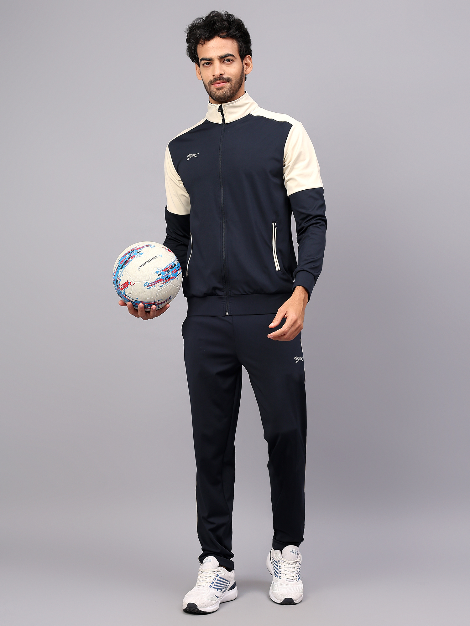 Men's Tracksuit  SNTSW111M-Navy/Summer Sand-L