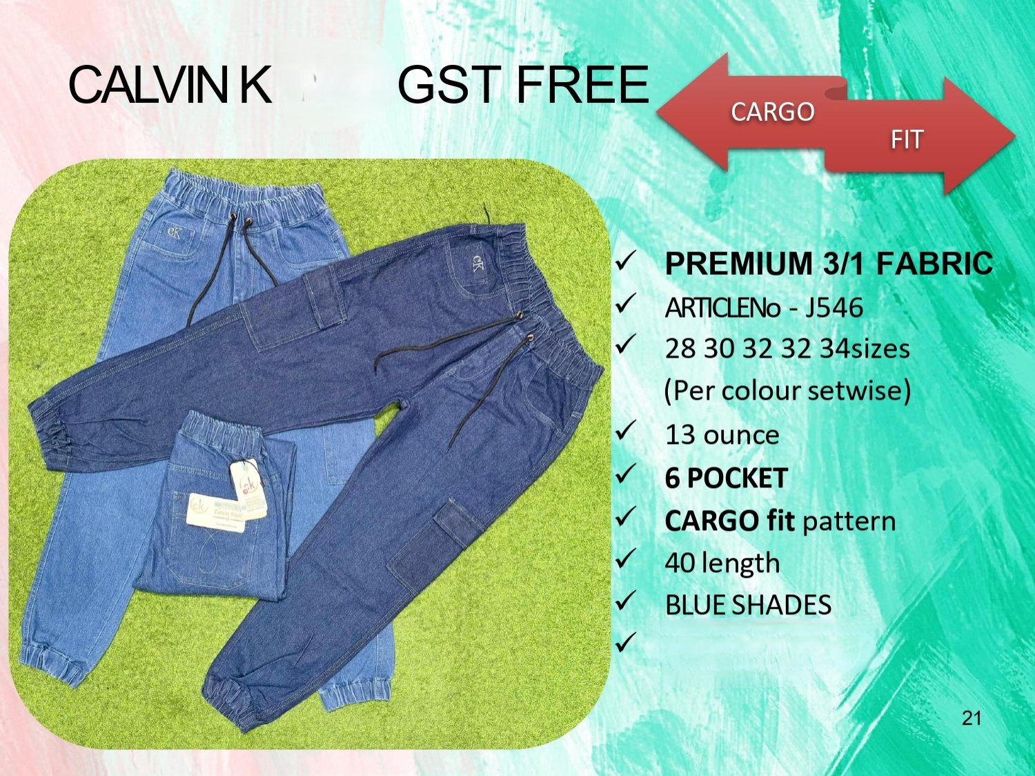 Men's Denim Jeans- CALVIN K