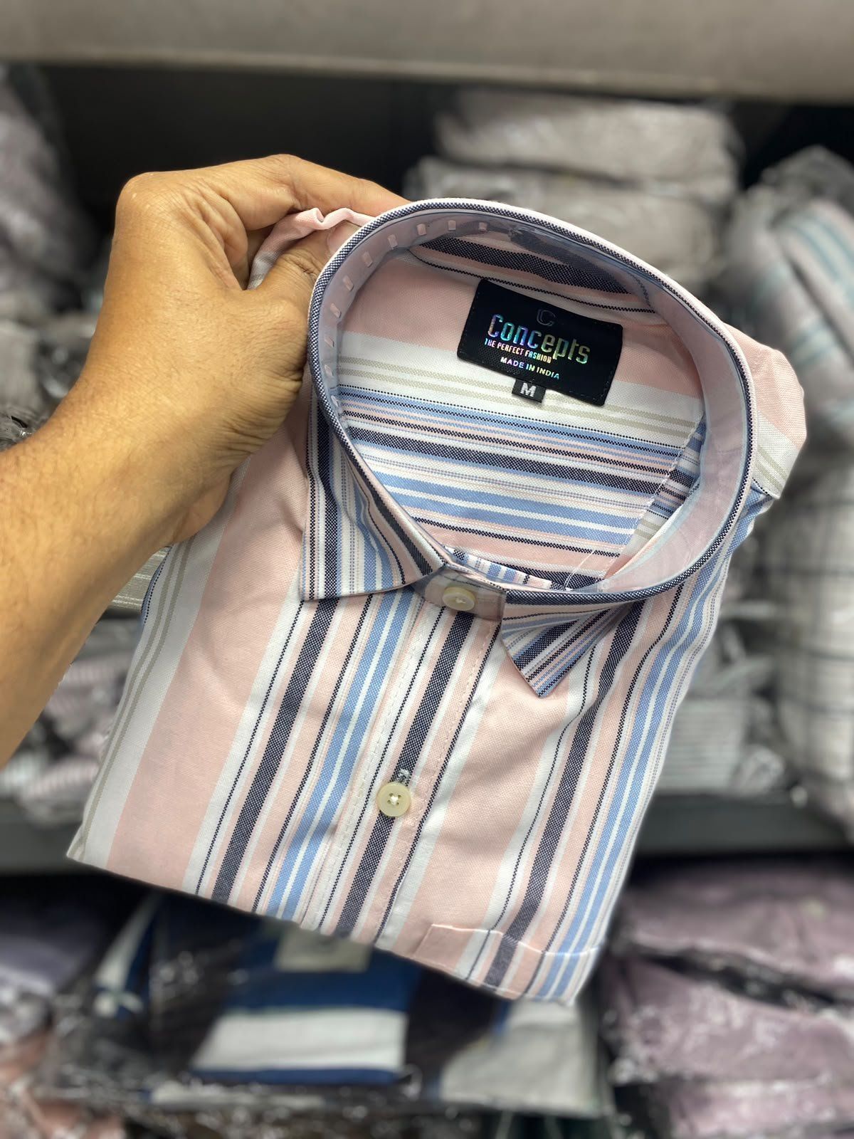 Concepts Men's Shirts Oxford Cotton Stripes