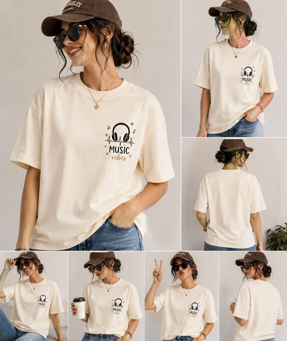 Cotton Blend Printed Unisex T-Shirts