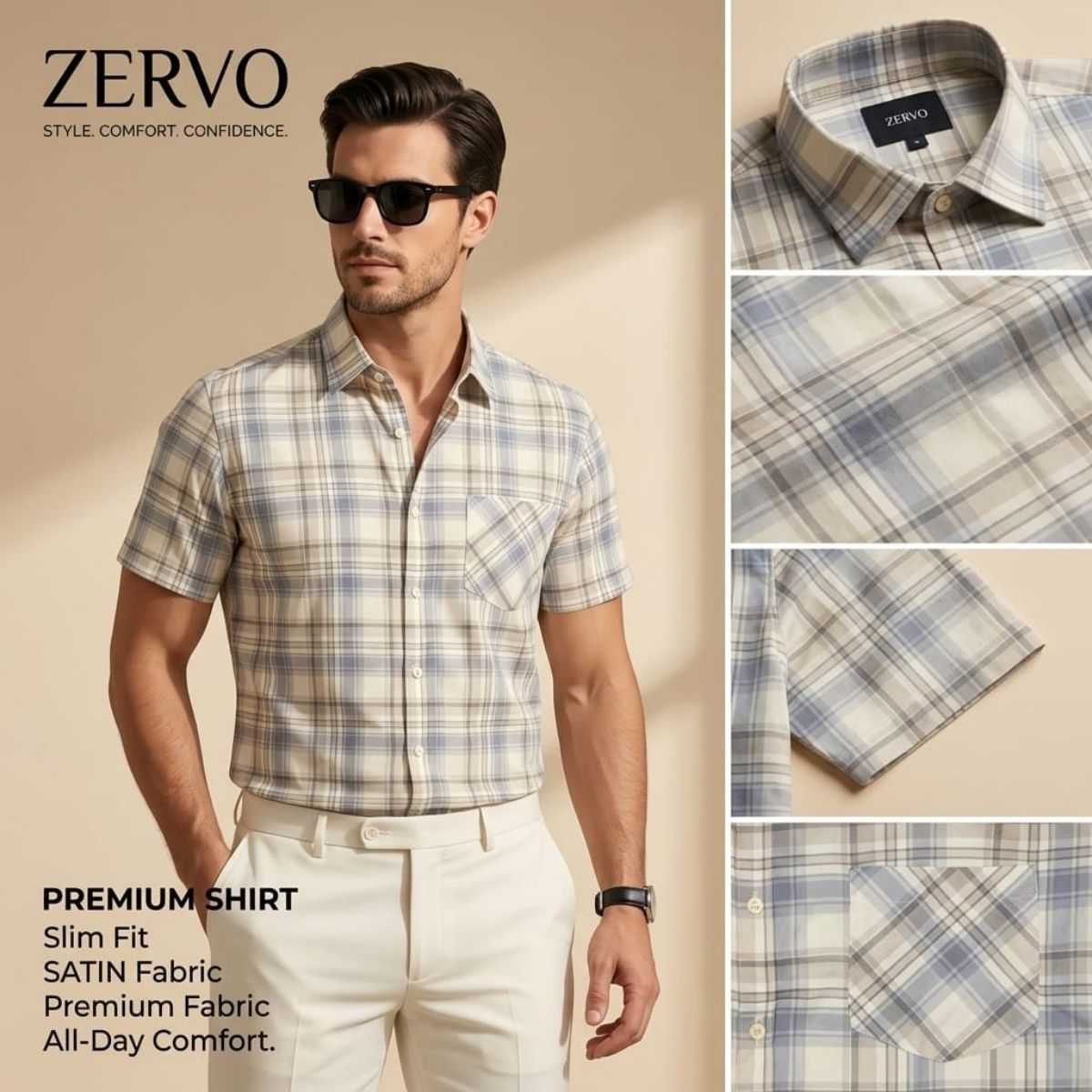 Zervo Men's Cotton Printed Shirts