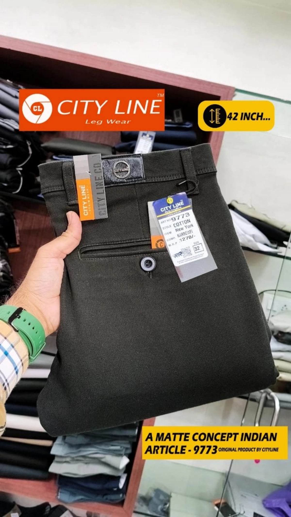 Men's Premium Formal Pants -9773
