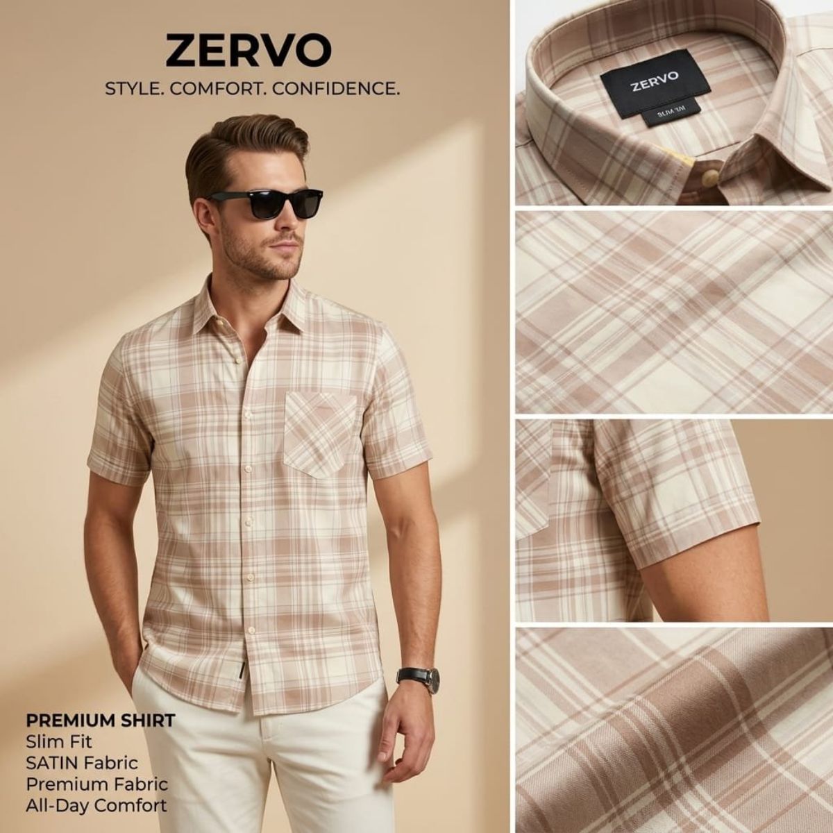 Zervo Men's Cotton Printed Shirts