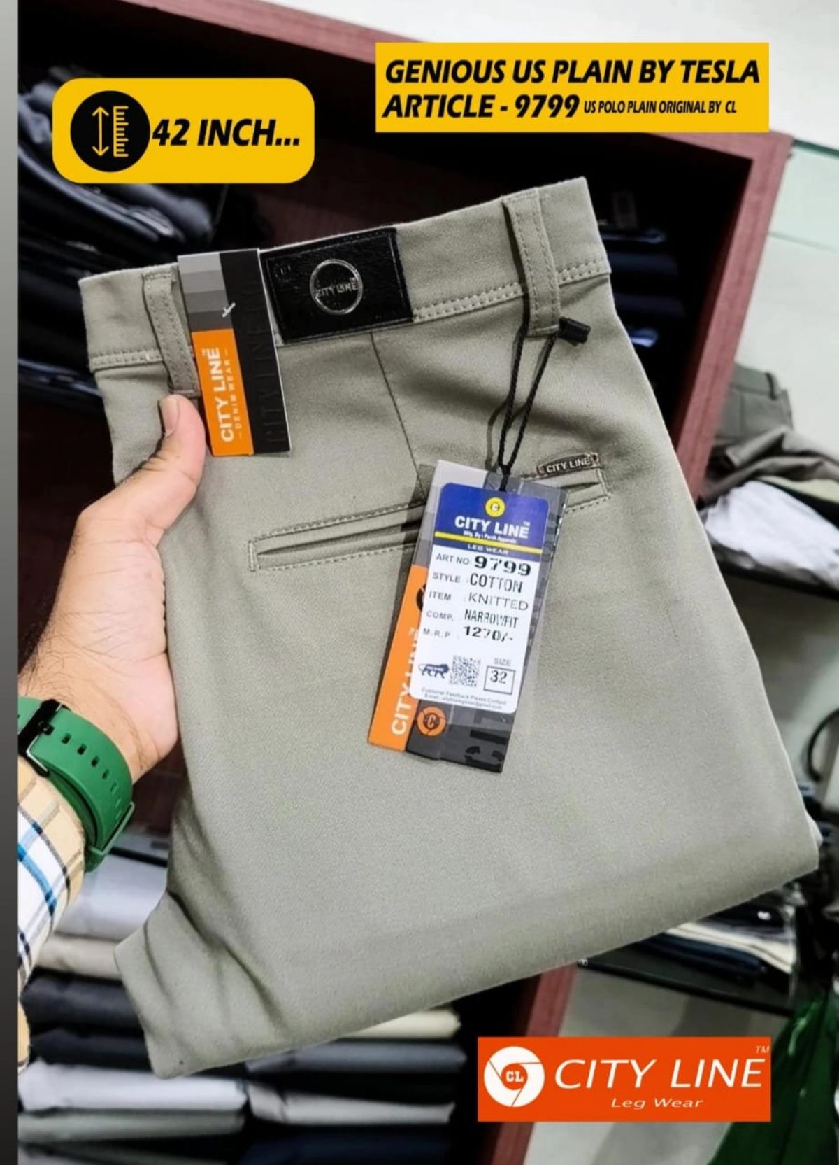 Men's Premium Formal Pants -9799