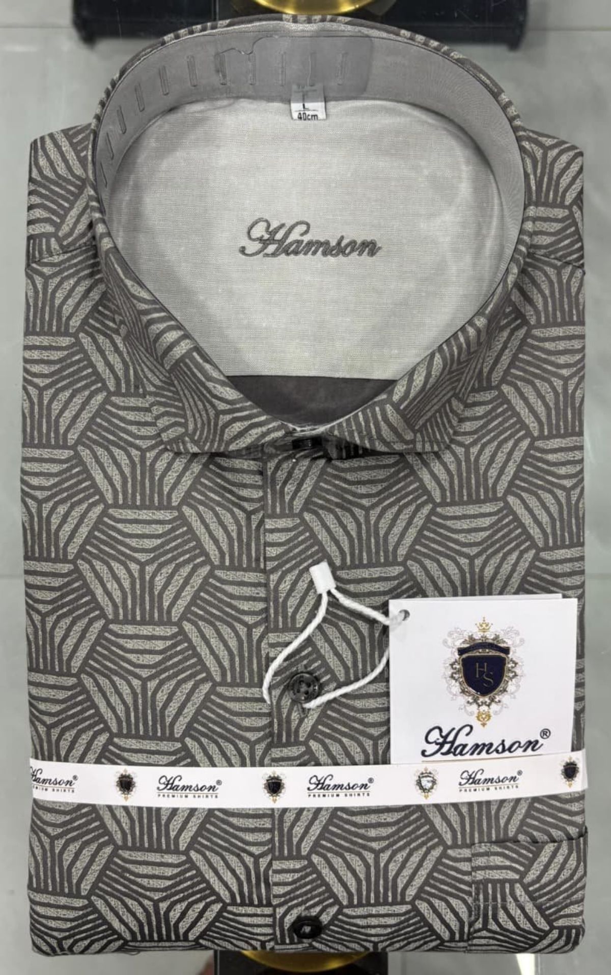 Hamson 100% Giza Cotton Printed  Men's Shirts
