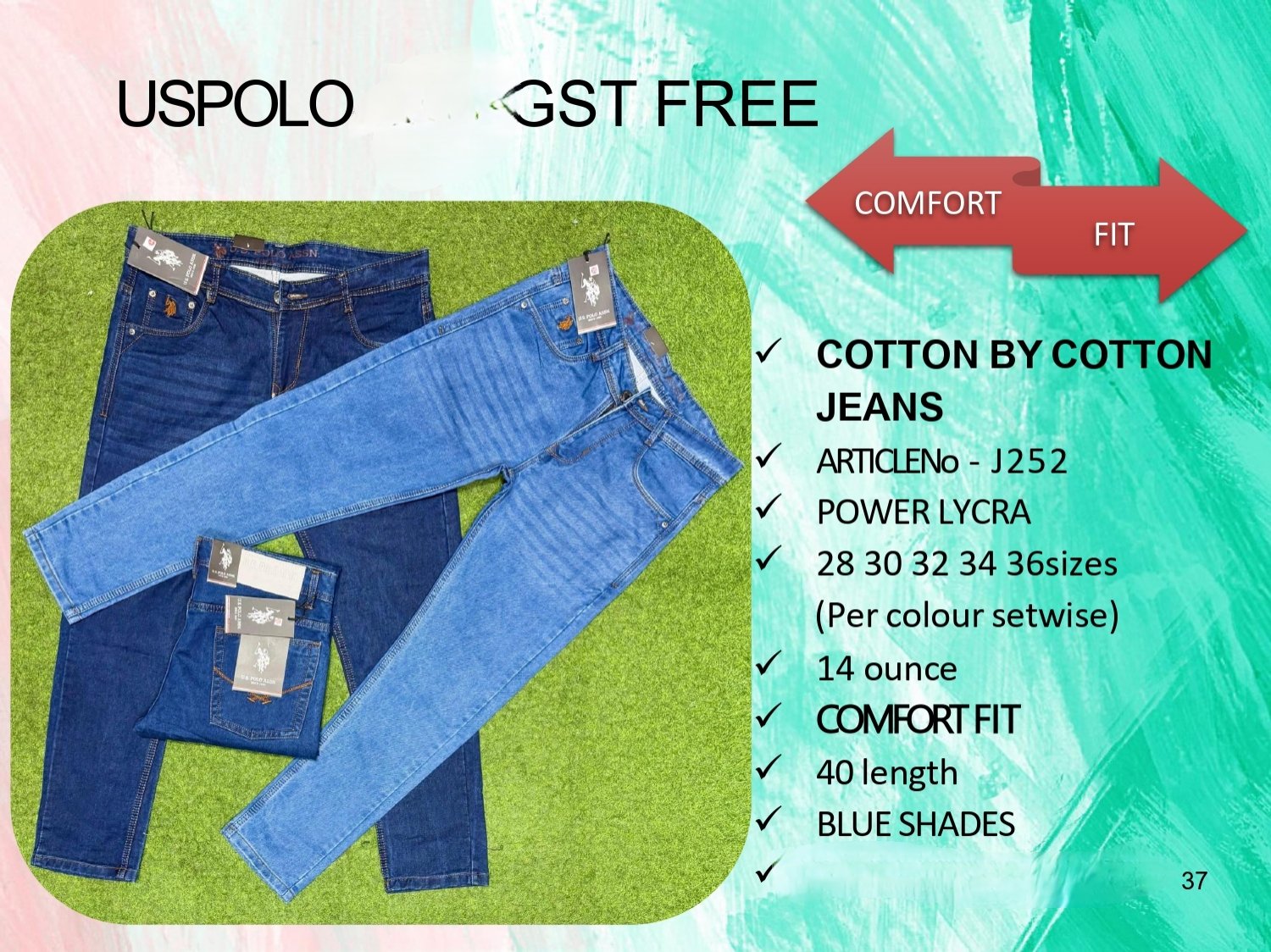Men's Denim Jeans- USPOLO