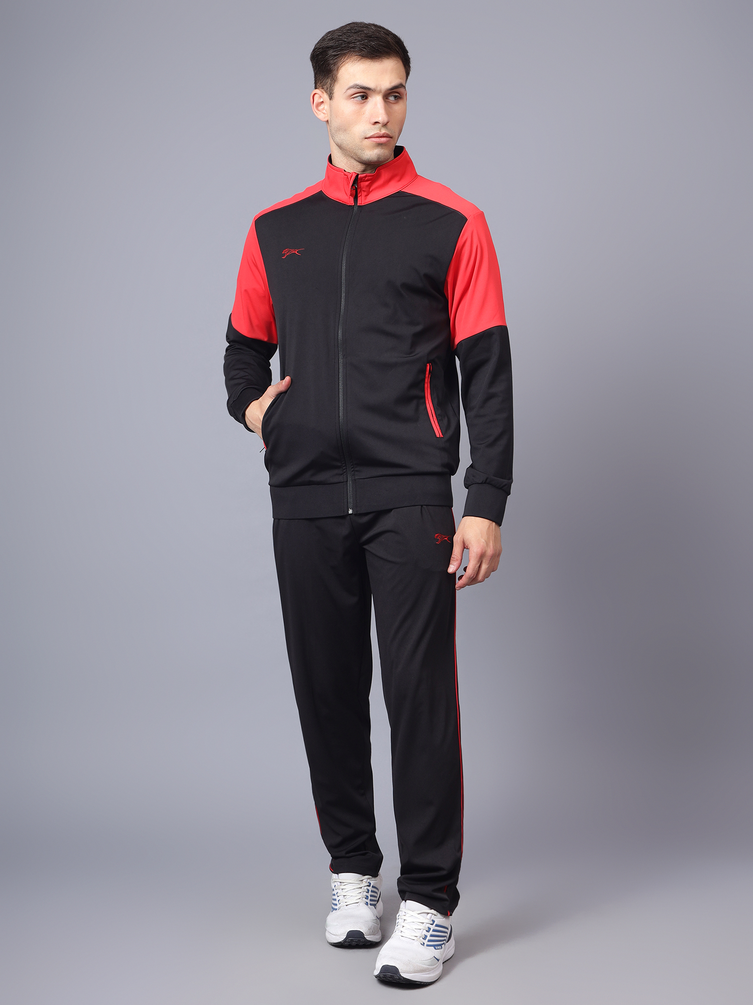 Men's Tracksuit  SNTSW111M-Black/Salsa-M