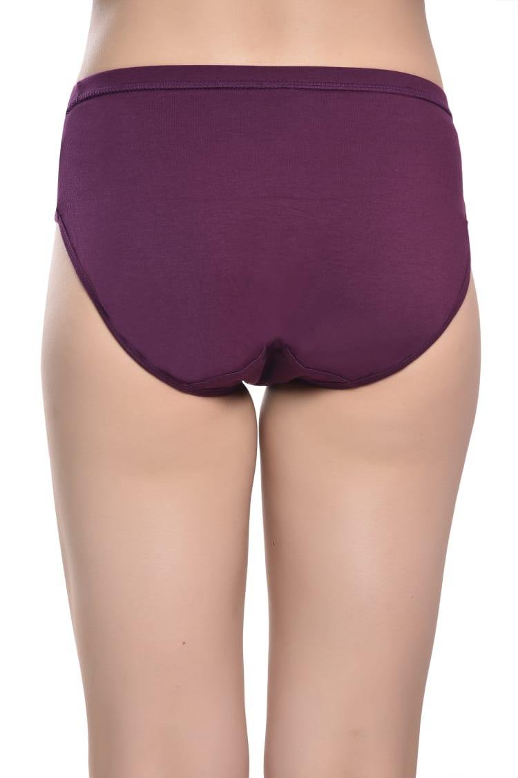 Teusy Women Leak Proof Period Panty Set (Wine)