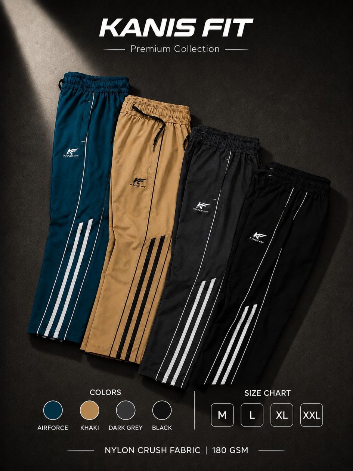 Men's NS Crush Impoted Fabric Trackpants