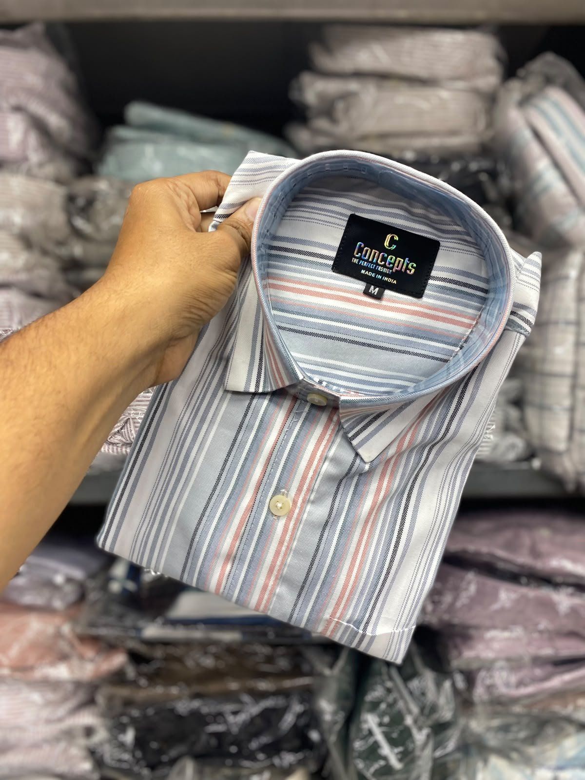 Concepts Men's Shirts Oxford Cotton Stripes