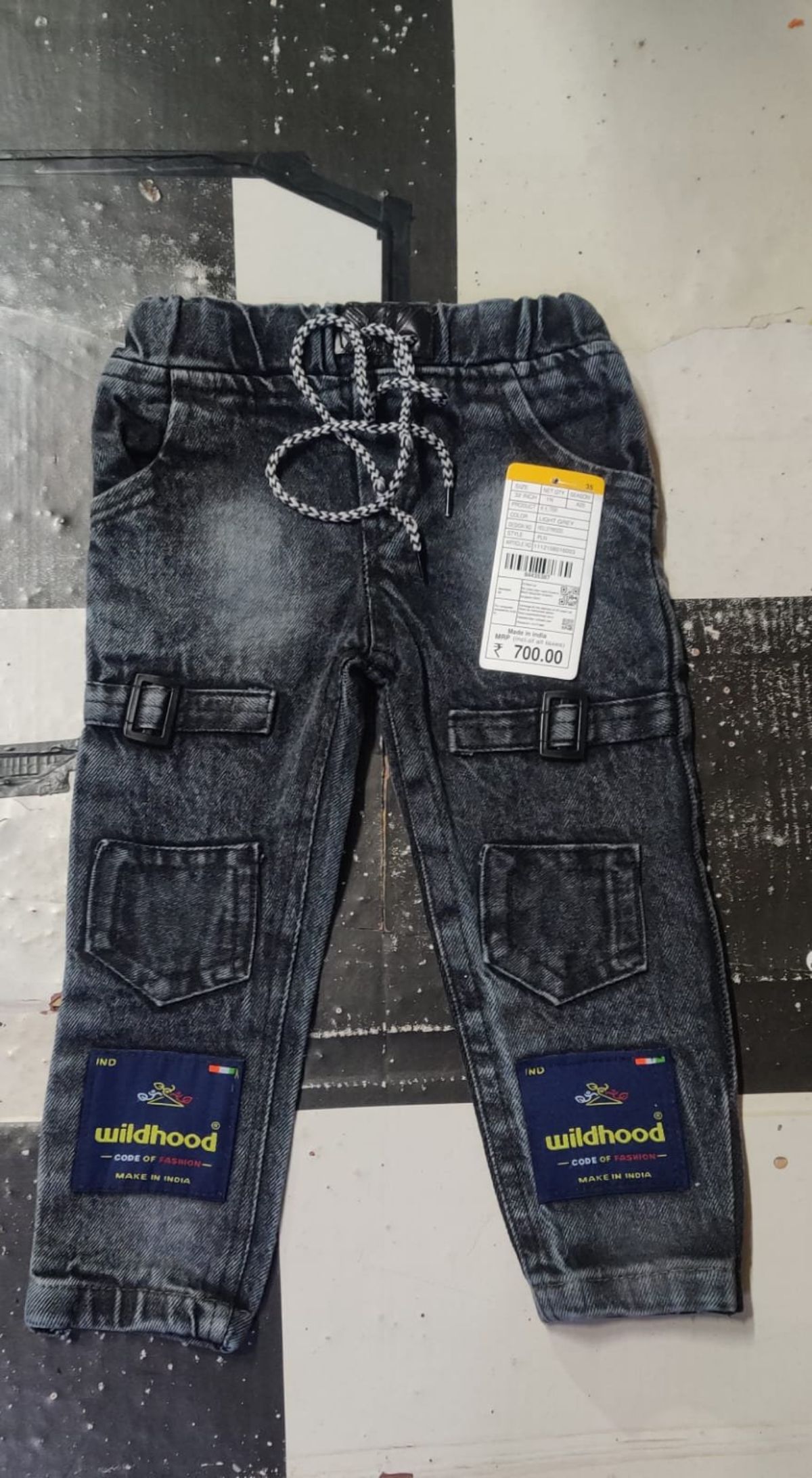 SG Fashion Kids Boys Jeans Set- Grey