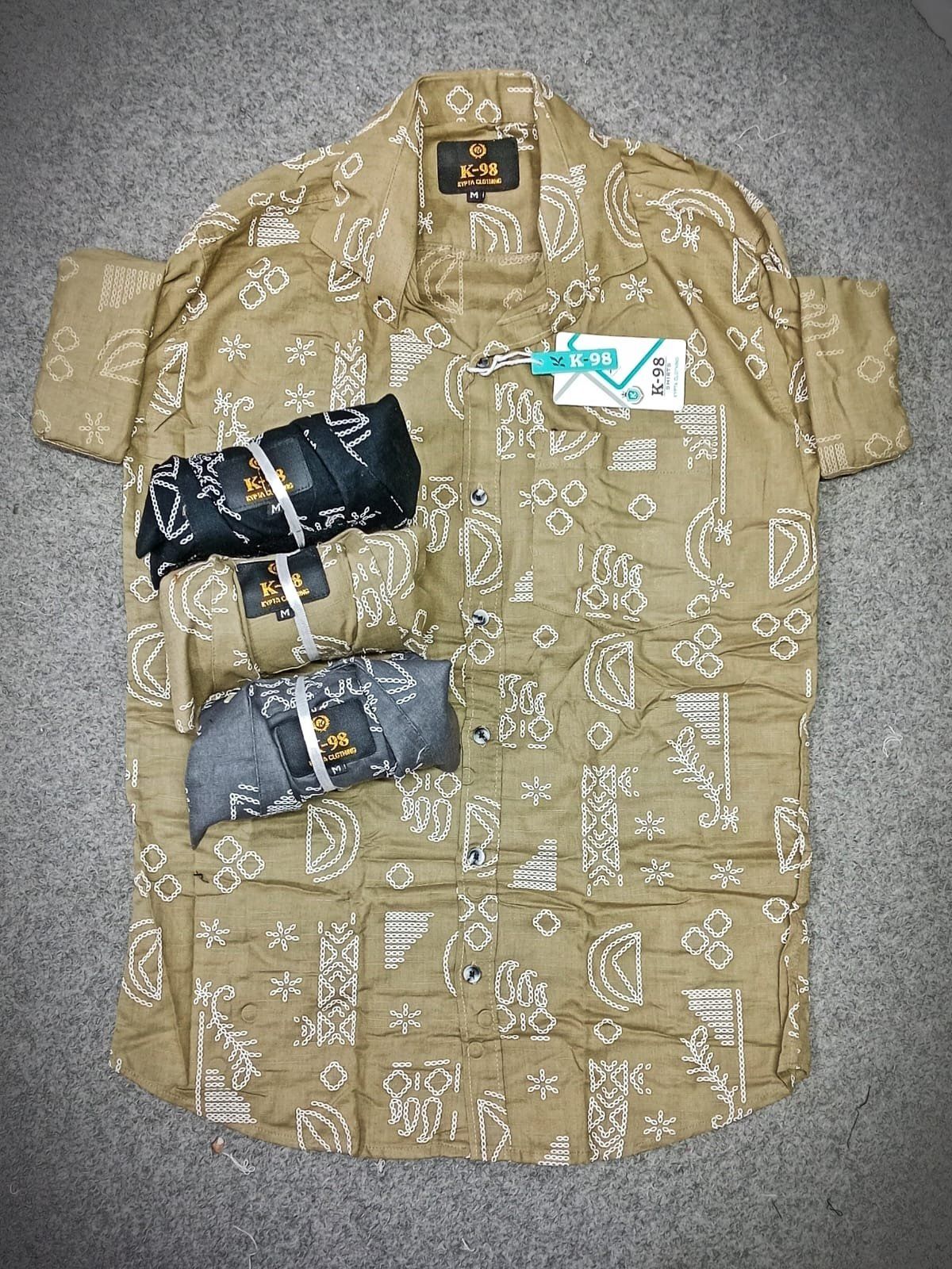 Linen Prints Shirts for Men's