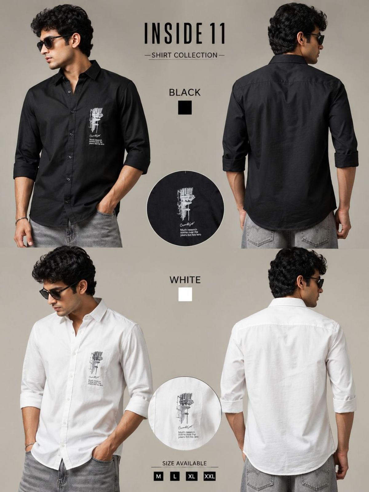 Men's Shirts from m to xxl size