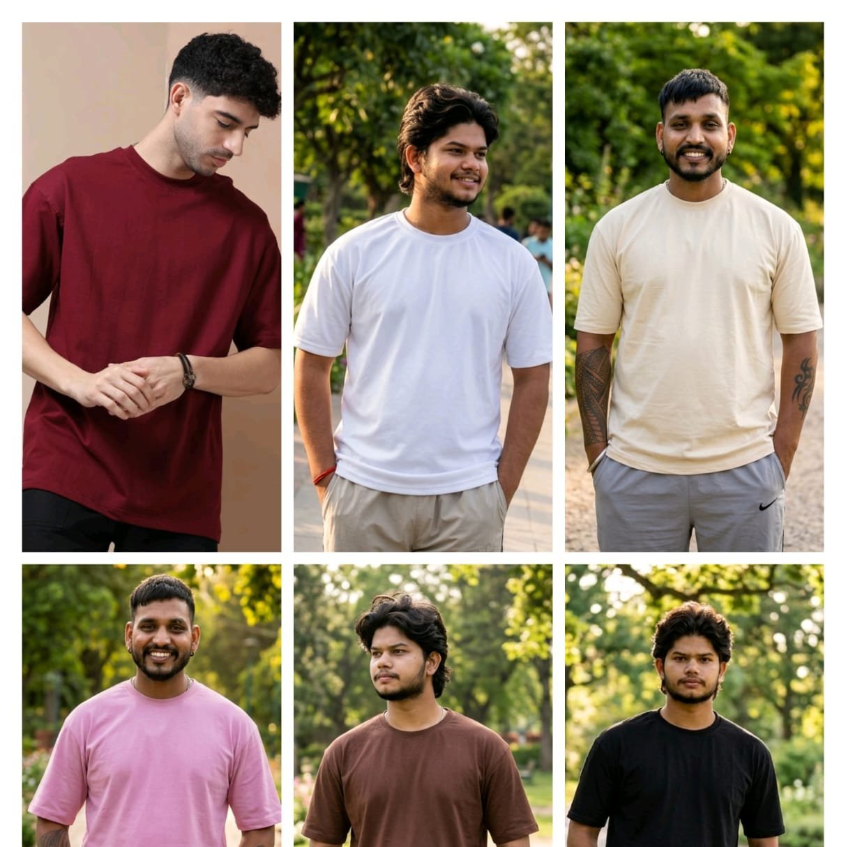 T-SHIRT FOR MEN M TO XL SIZE FAKE LYCRA FABRIC