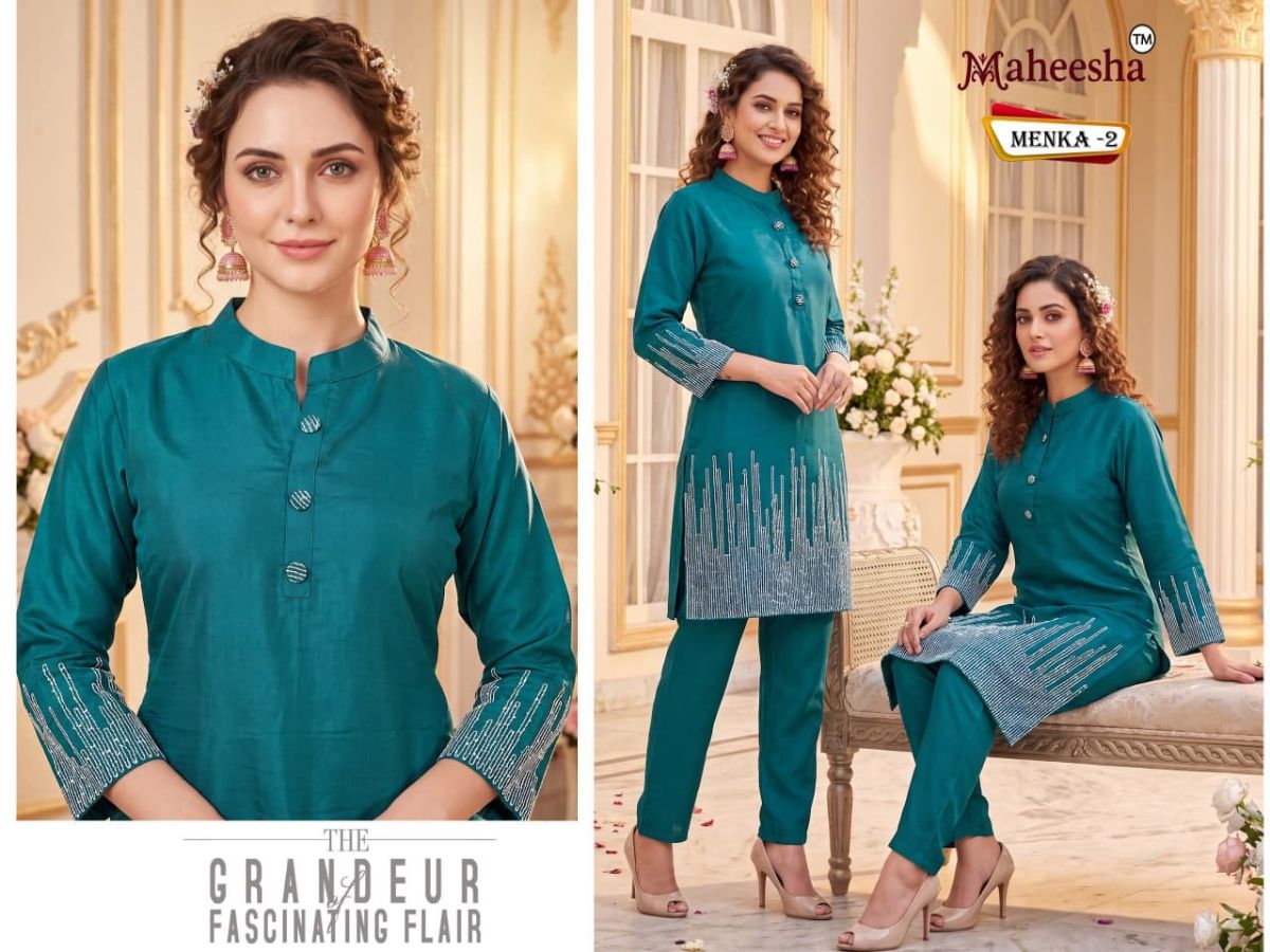 Rani Vastram Women's Ethnic Wear Co-Ord Set - Menka 2