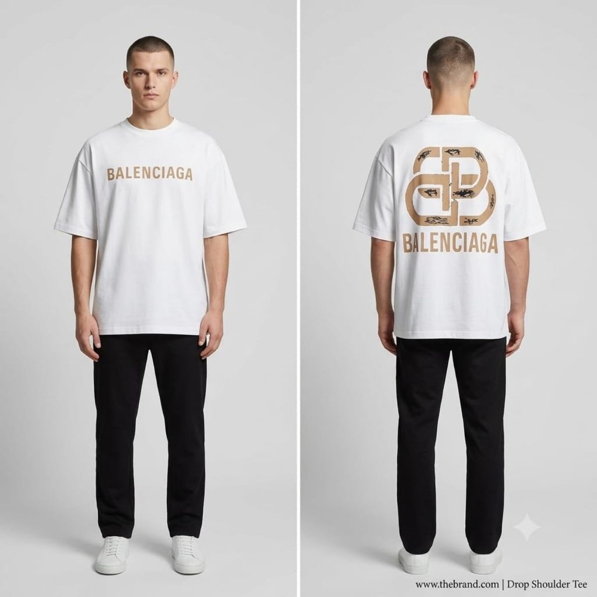 Magicfit Men's Half Sleeve T-shirts -OB FC Balenciaga 2