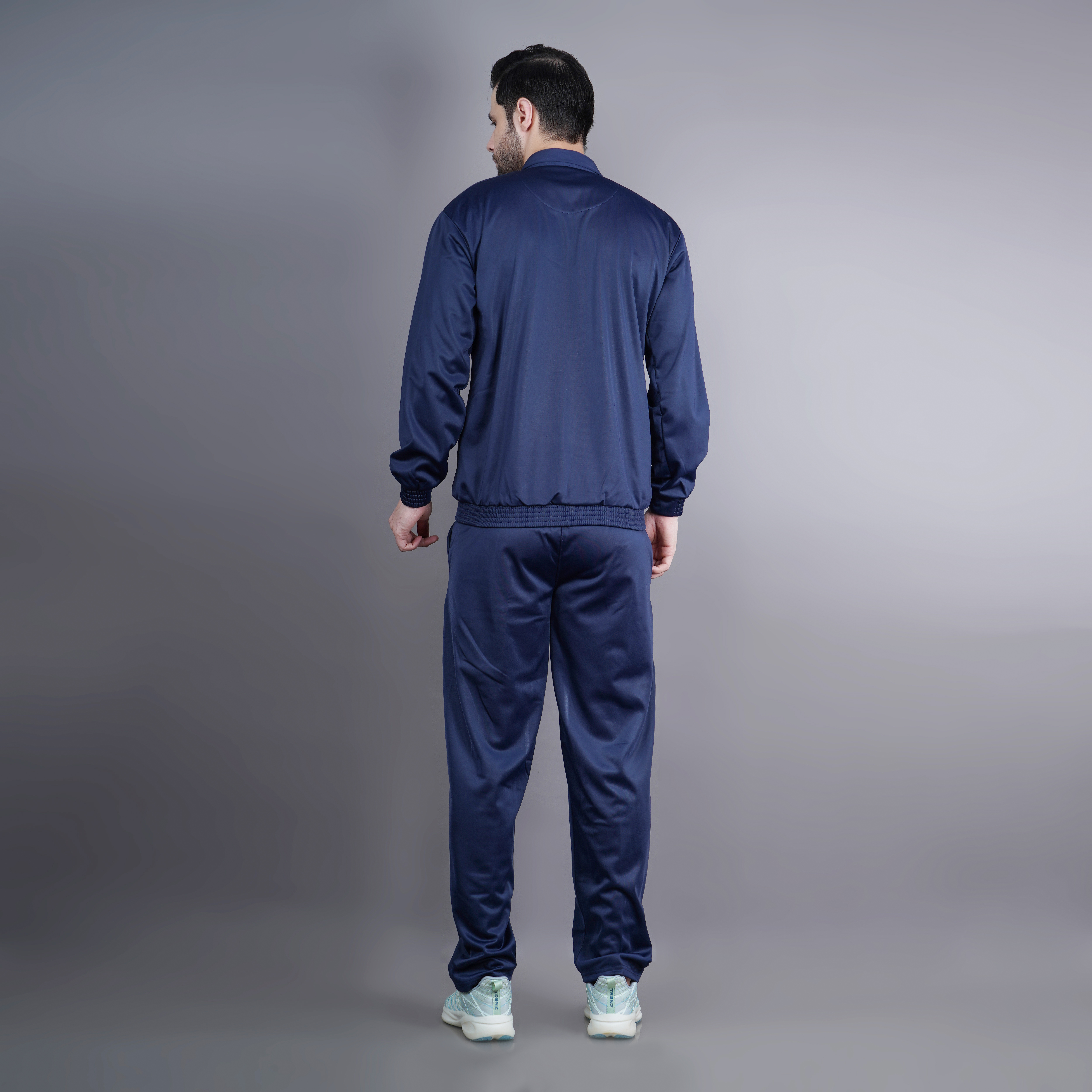 Men's Tracksuit  459A-TP-Navy/Turkish Blue/White-XXL