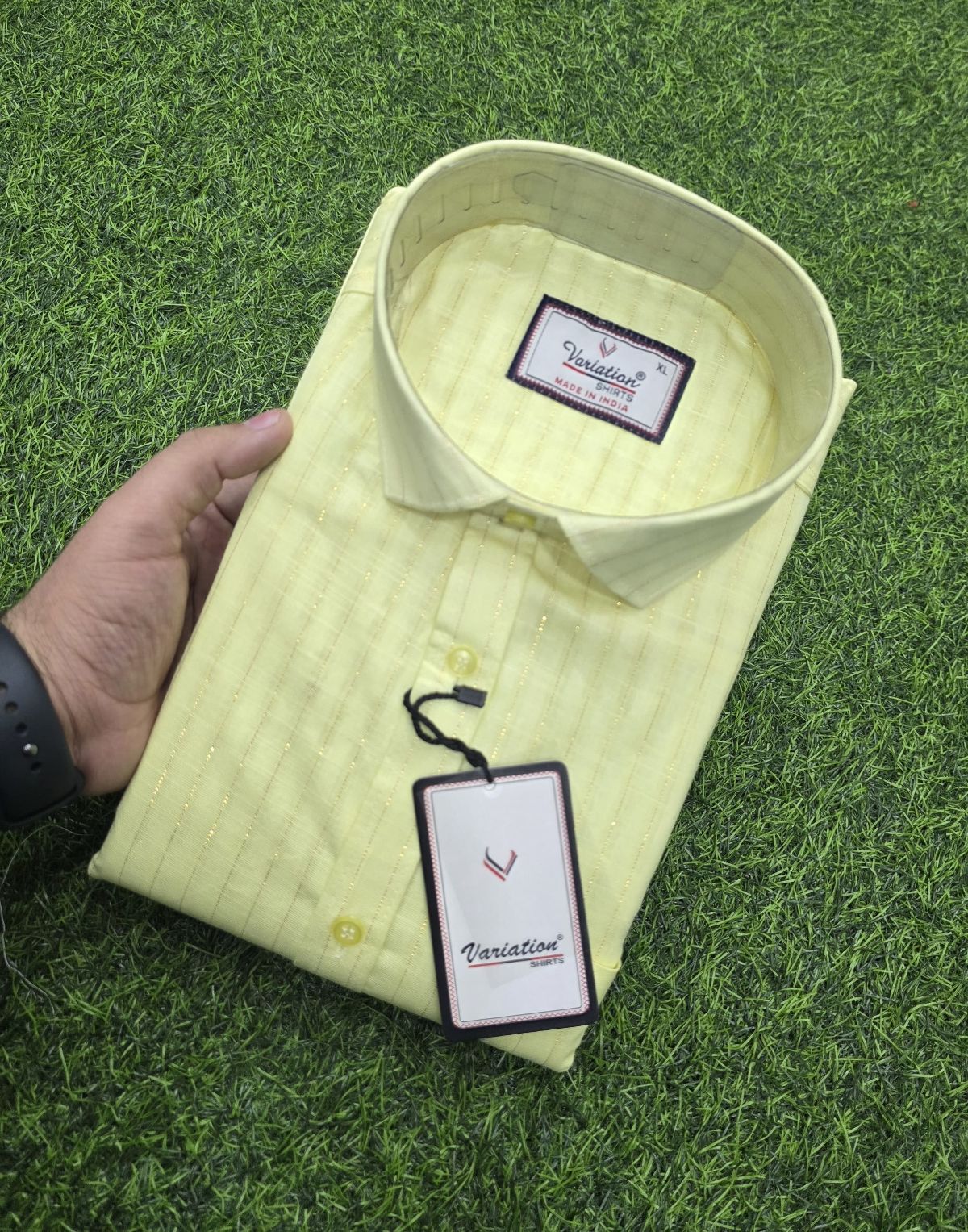 Variation Papper Cotton Stripes Men's Shirts