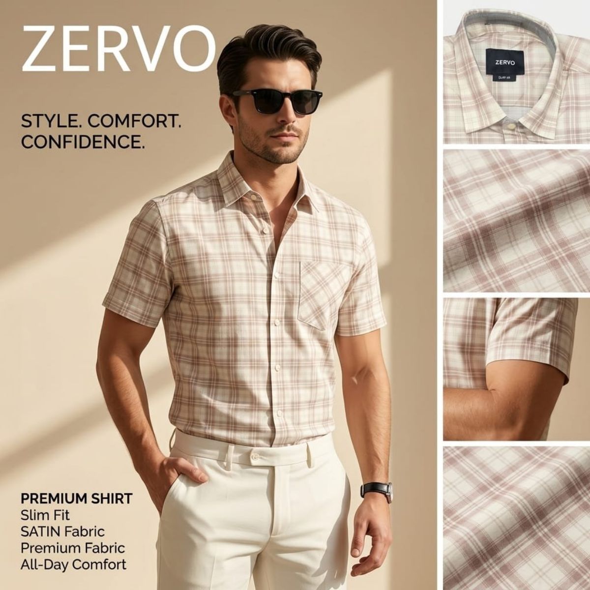 Zervo Men's Cotton Printed Shirts