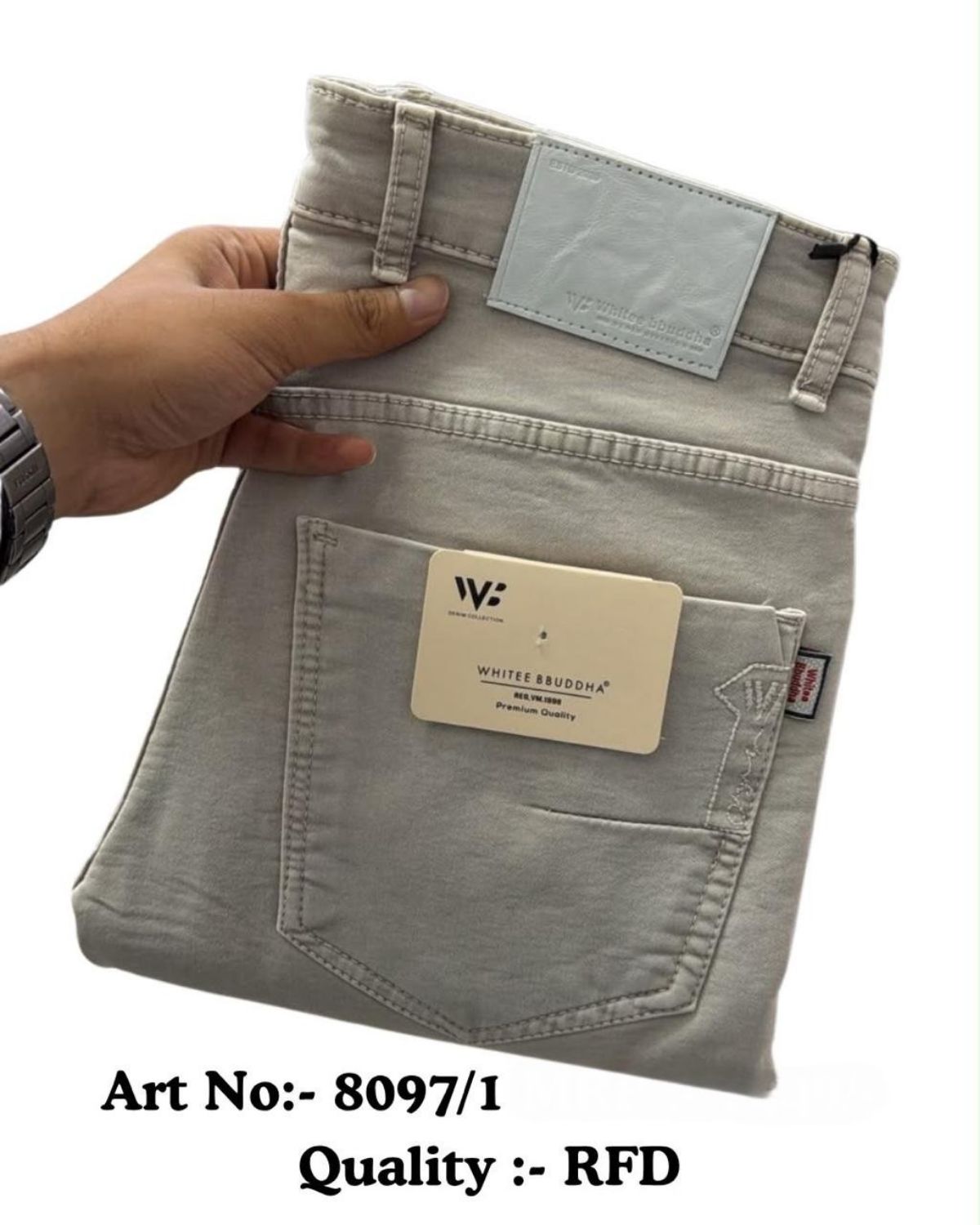 Whitee Budhha Men's Denim Narrow Fit Jeans -8097/1
