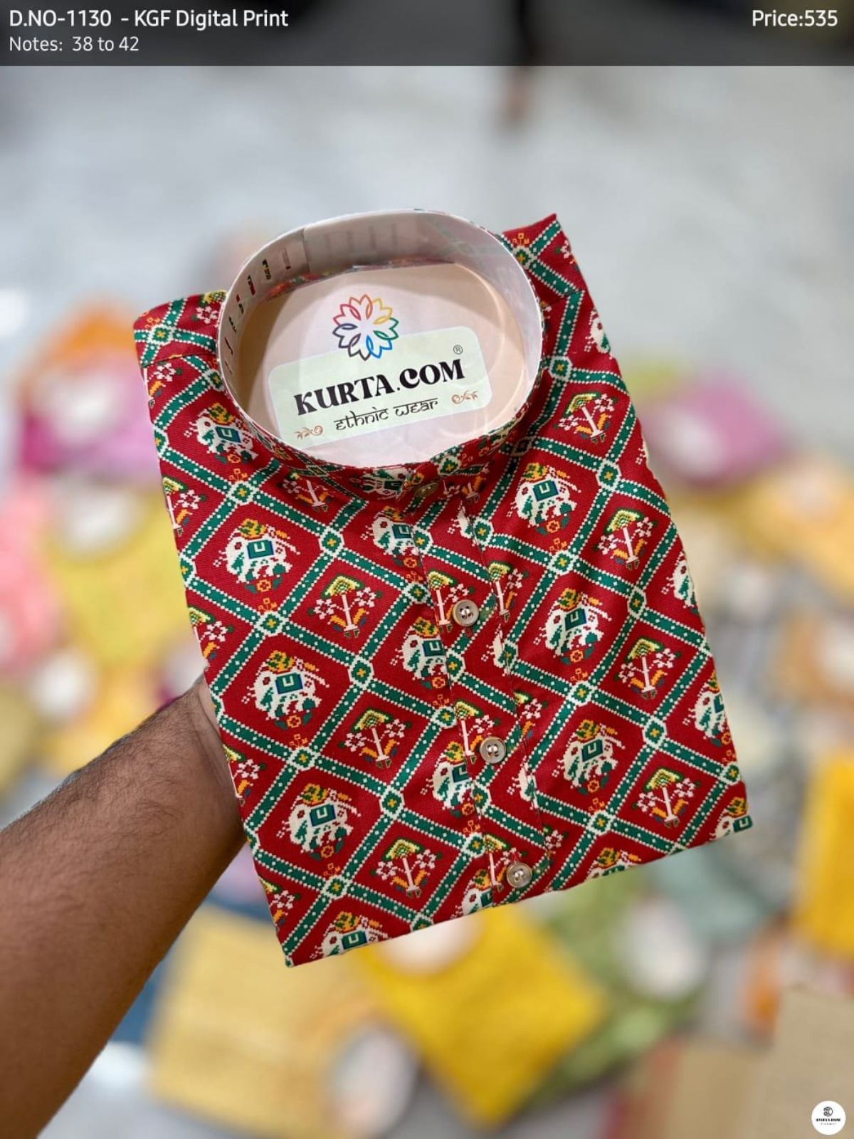KGF Digital Print Kurta Only-1130