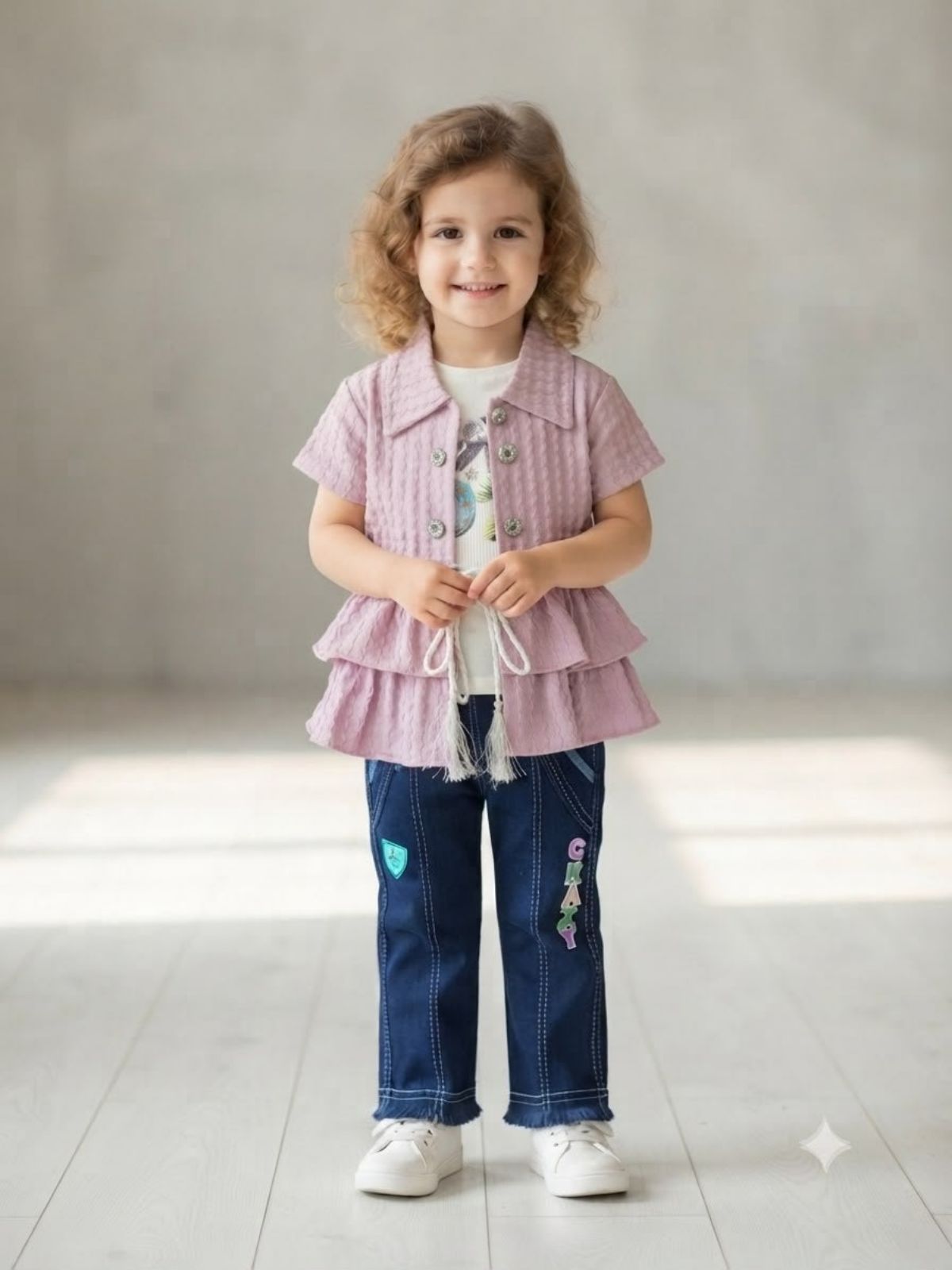 SG Fashion Kids girl top bottom Set