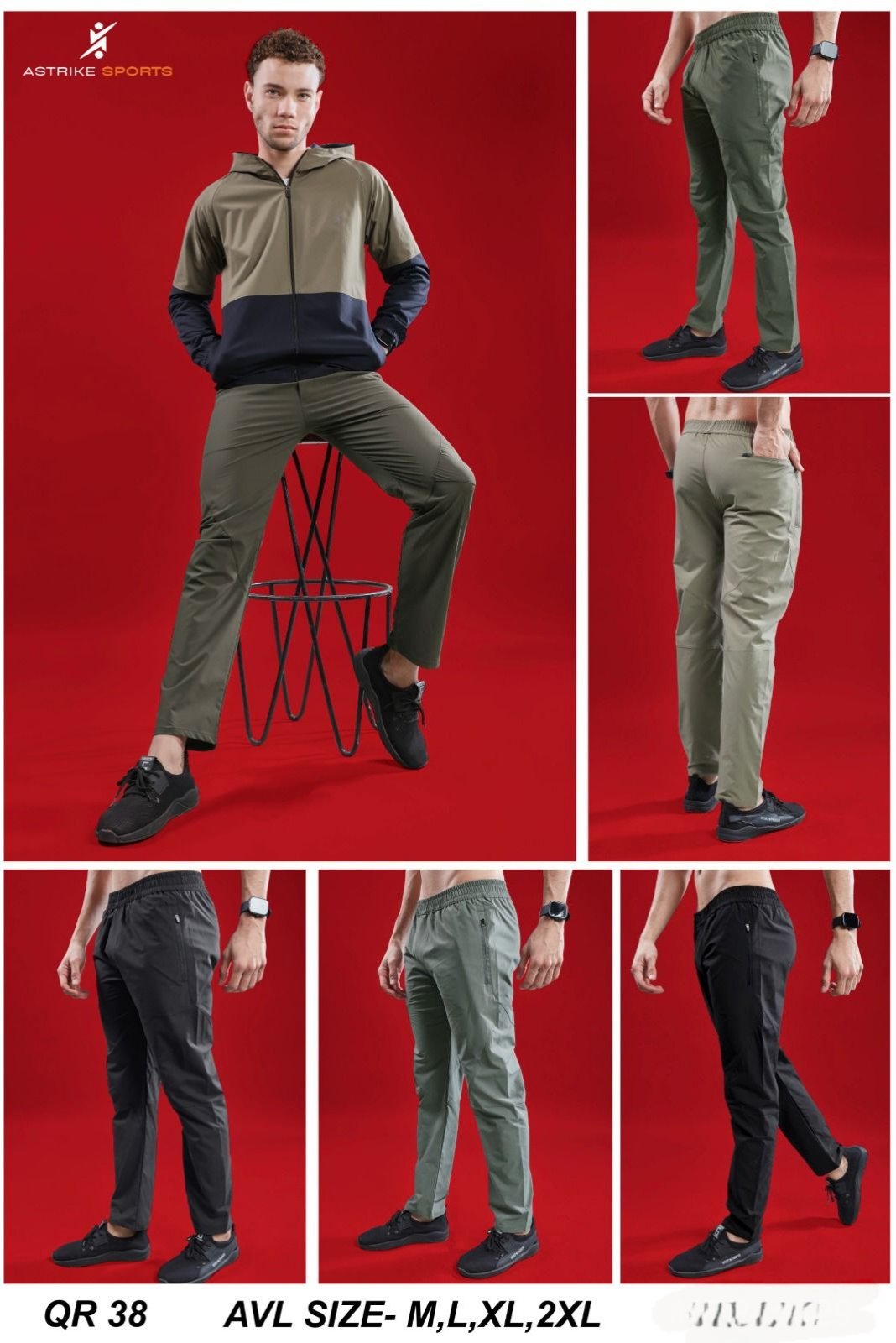 Men's Trackpants- QR-38
