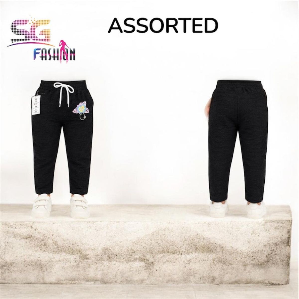 SG Fashion Kids Girls Bottomwear Joggers Leggins (M-XL