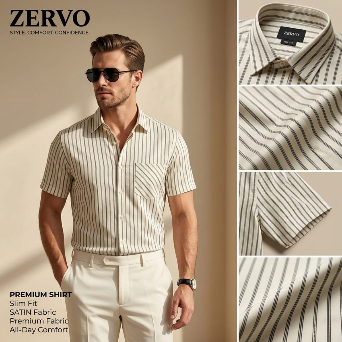 Zervo Men's Cotton Printed Shirts