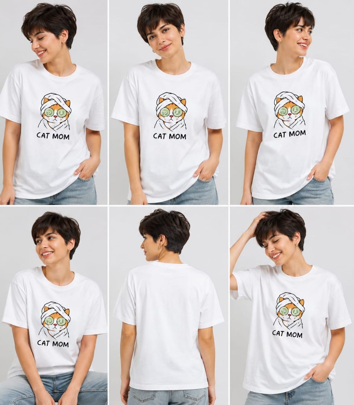 Cotton Blend Printed Unisex T-Shirts