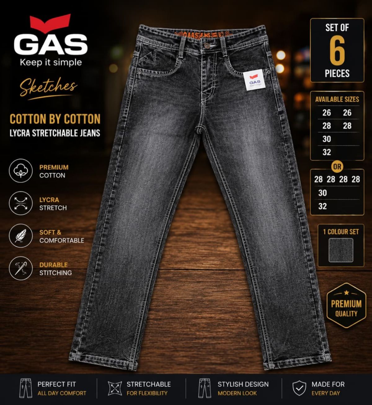 Updry Men's Denim Jeans