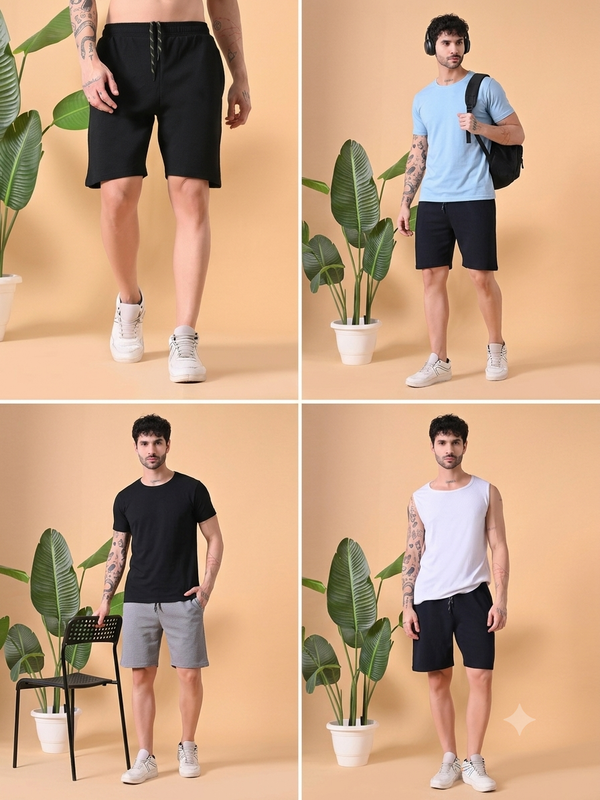 Fitinc Men's Shorts with Both Side Pocket
