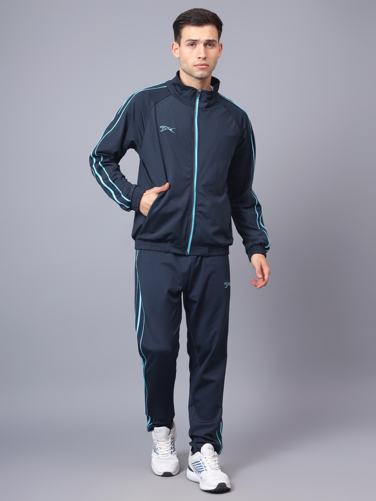 Men's Tracksuit  SNTSW106M-Navy Cyan-S