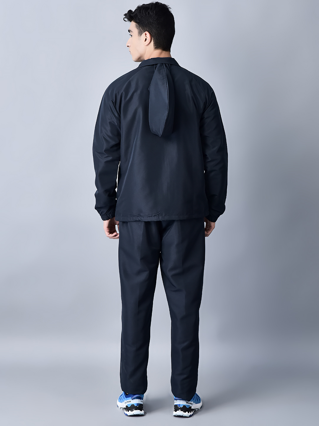 Men's Tracksuit  493A-Navy/Cyan-XXL-TZ