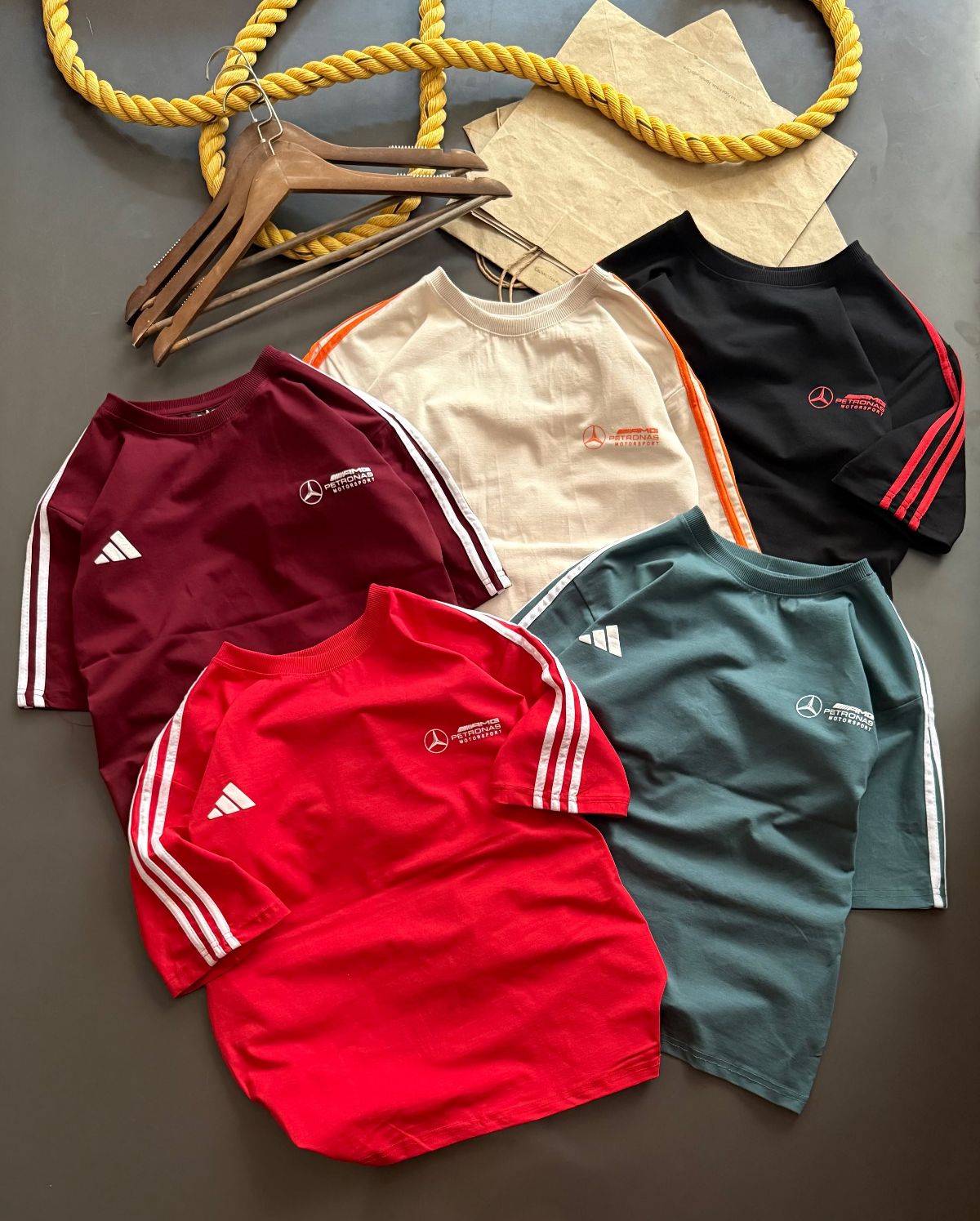 Cotton Lycra Drop Shoulder T-shirts Set