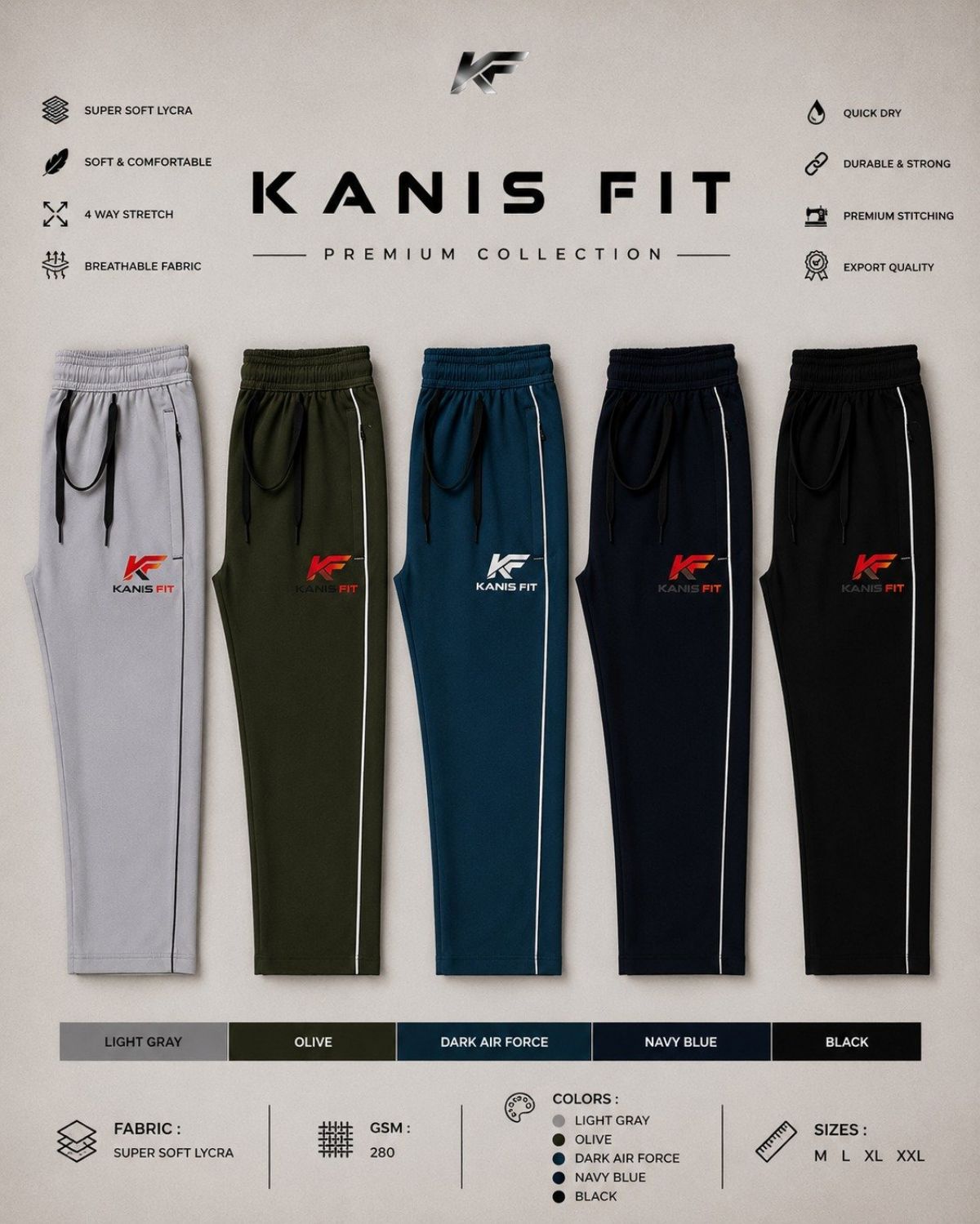 Men's Taiwan 4Way Trackpants
