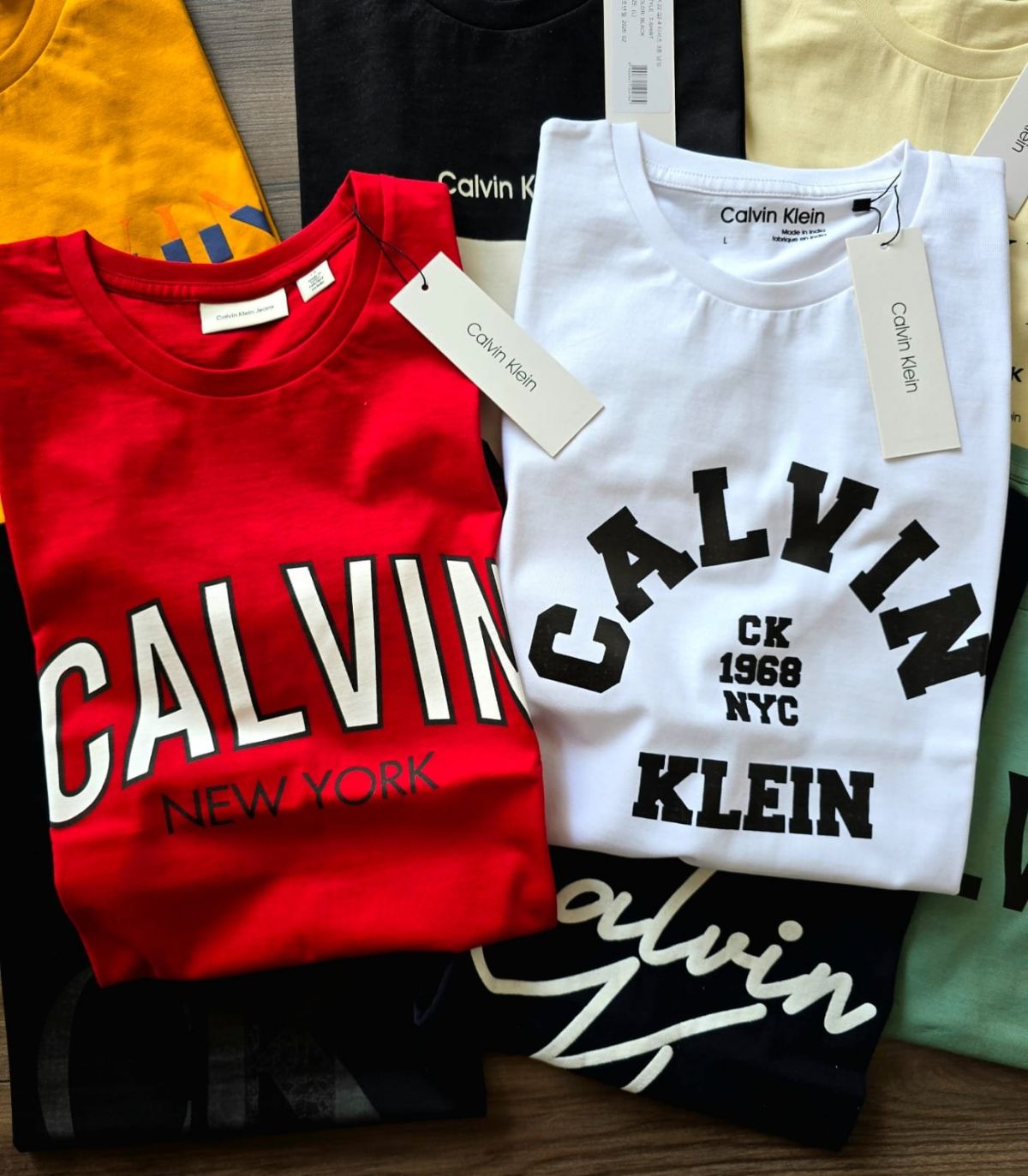 CALVIN KLEIN MENS ROUND NECK T SHIRTS M to 2XL