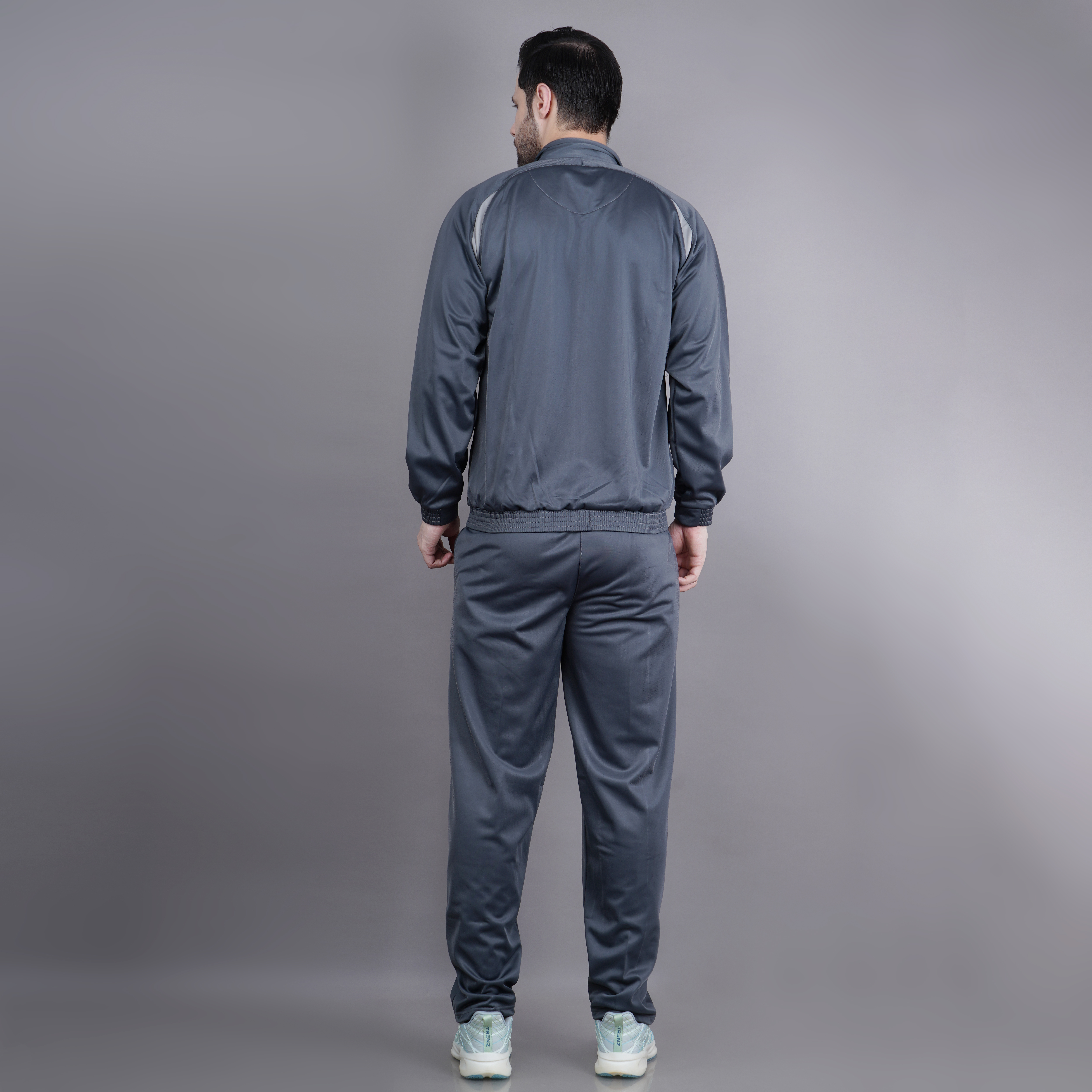 Men's Tracksuit  435A-TP-D.Grey/L.Grey/White-S