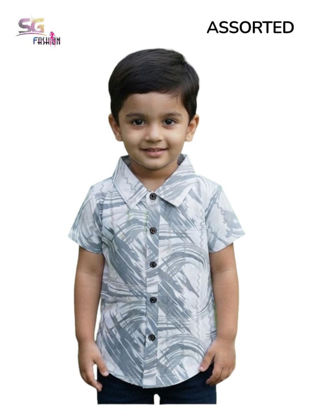SG Fashion Kids Boys Shirts Set