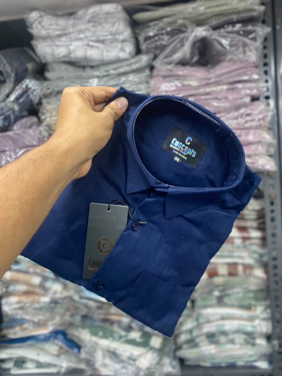 Concepts Men's Shirts Plain Linen Full Sleeve