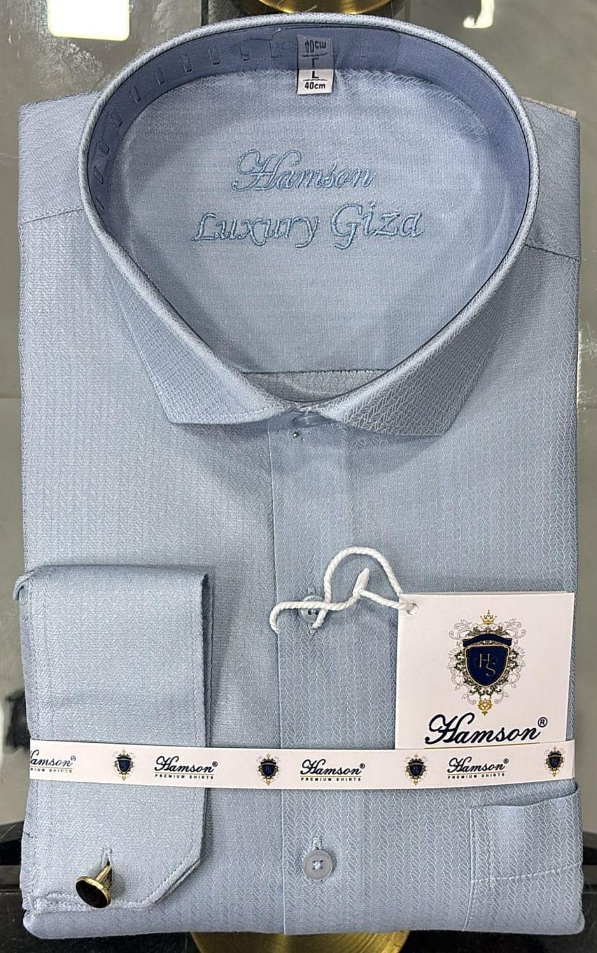 Hamson Italian Giza Cotton Designer Shirts for Men's Lycra