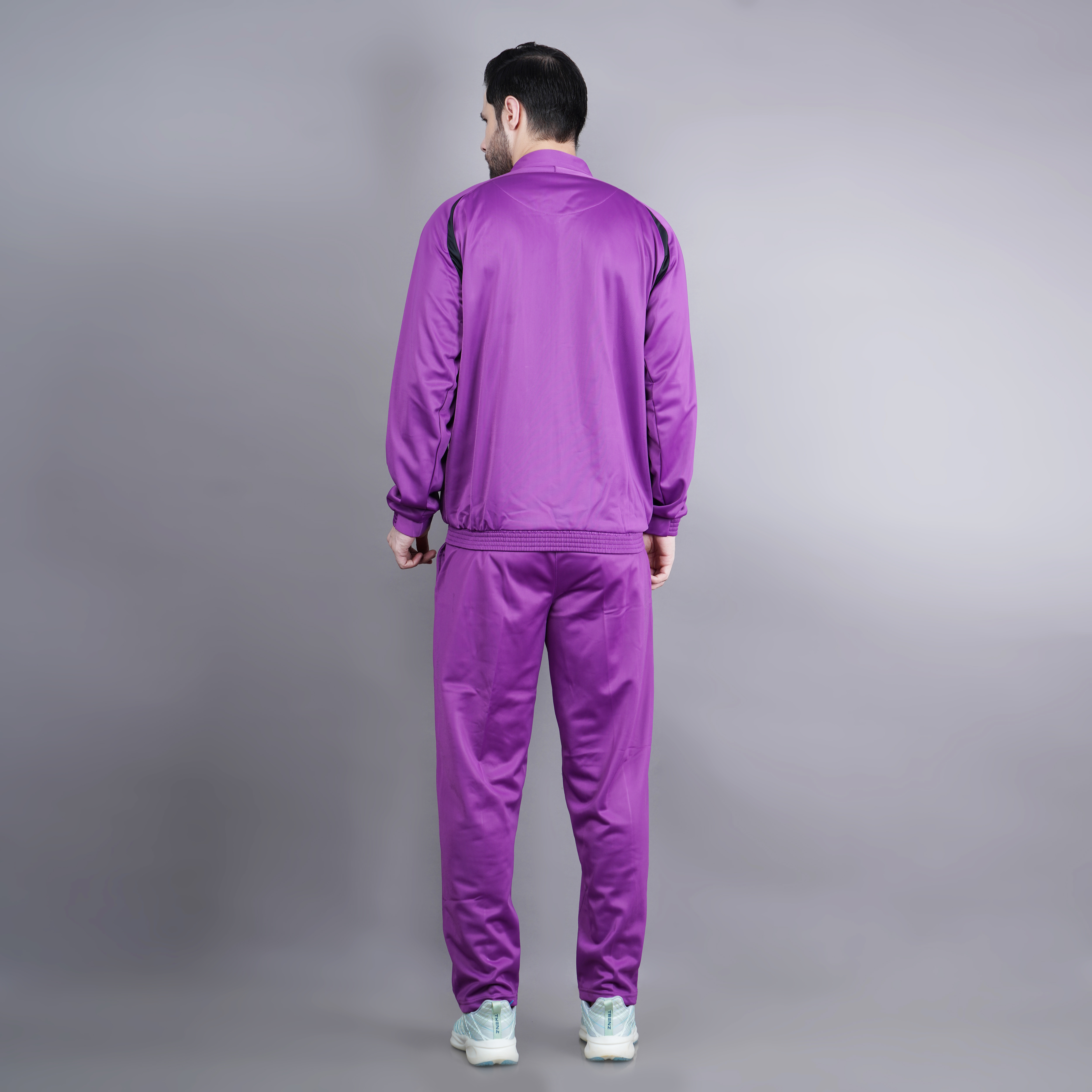 Men's Tracksuit  435A-TP-Purple/Black/White-XL