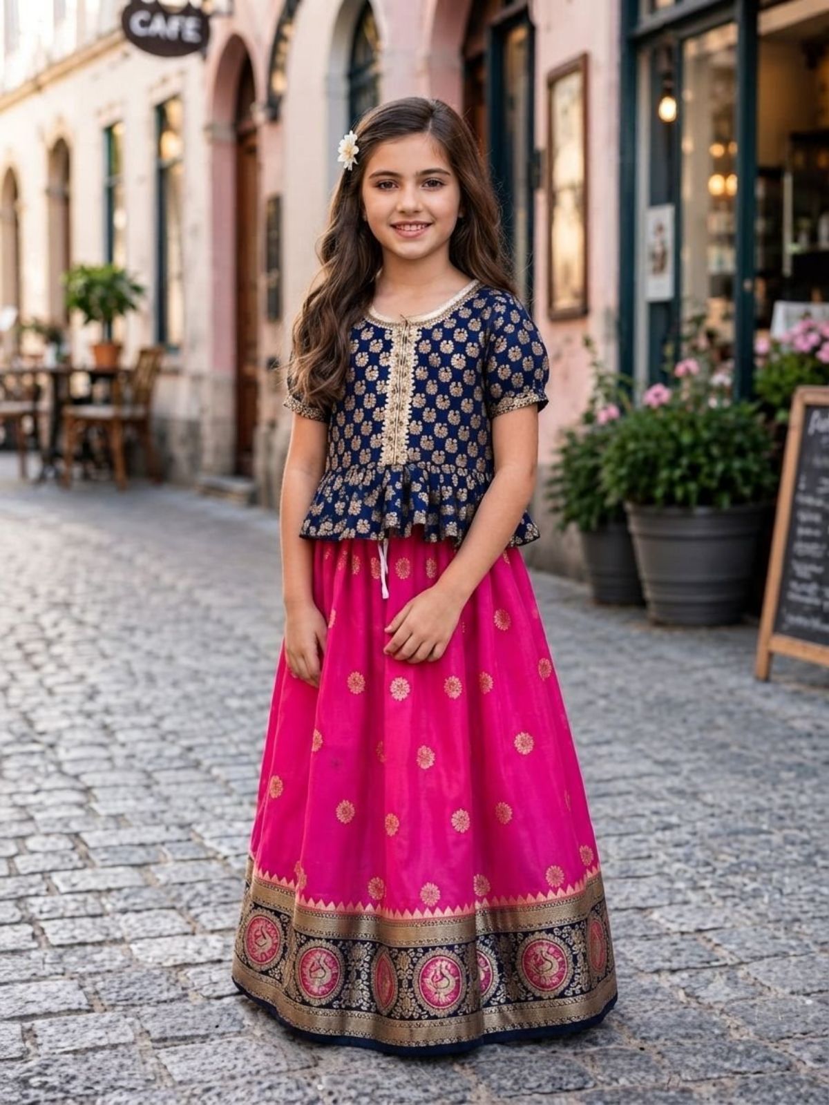 SG Fashion Kids Girls Lehenga Choli Set