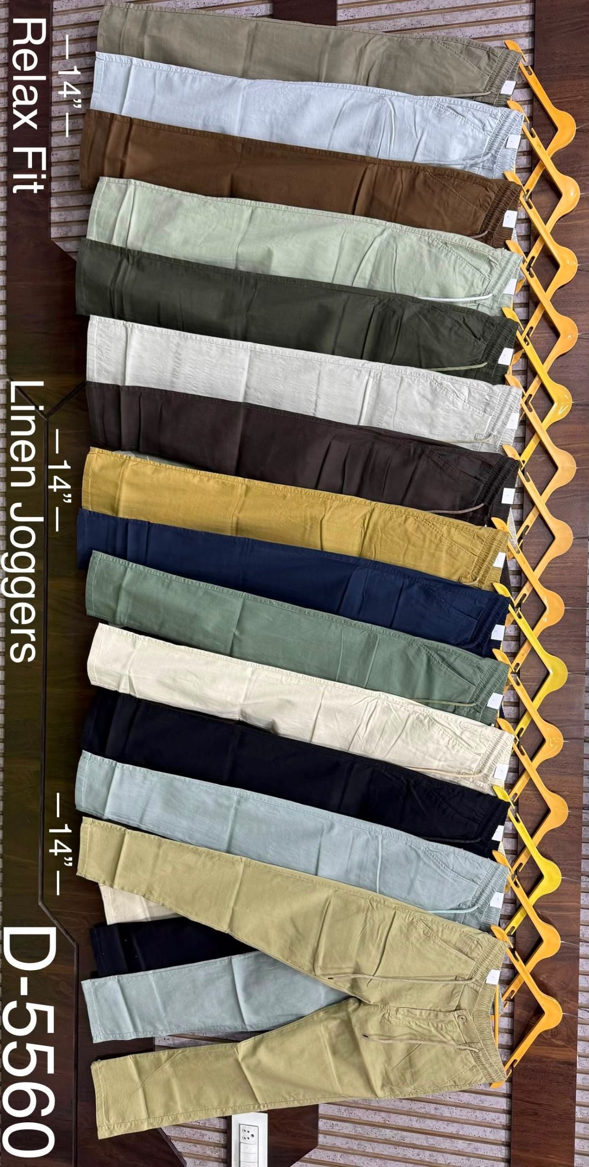 VPB New Men's Linen Joggers Baggy Fiting - 5560