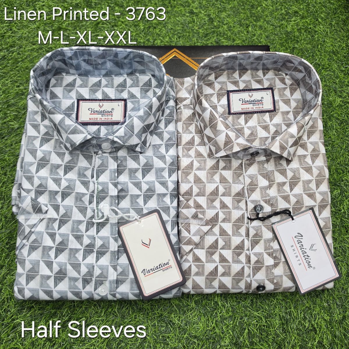 Variation Linen Printed Men's Shirts- 3763