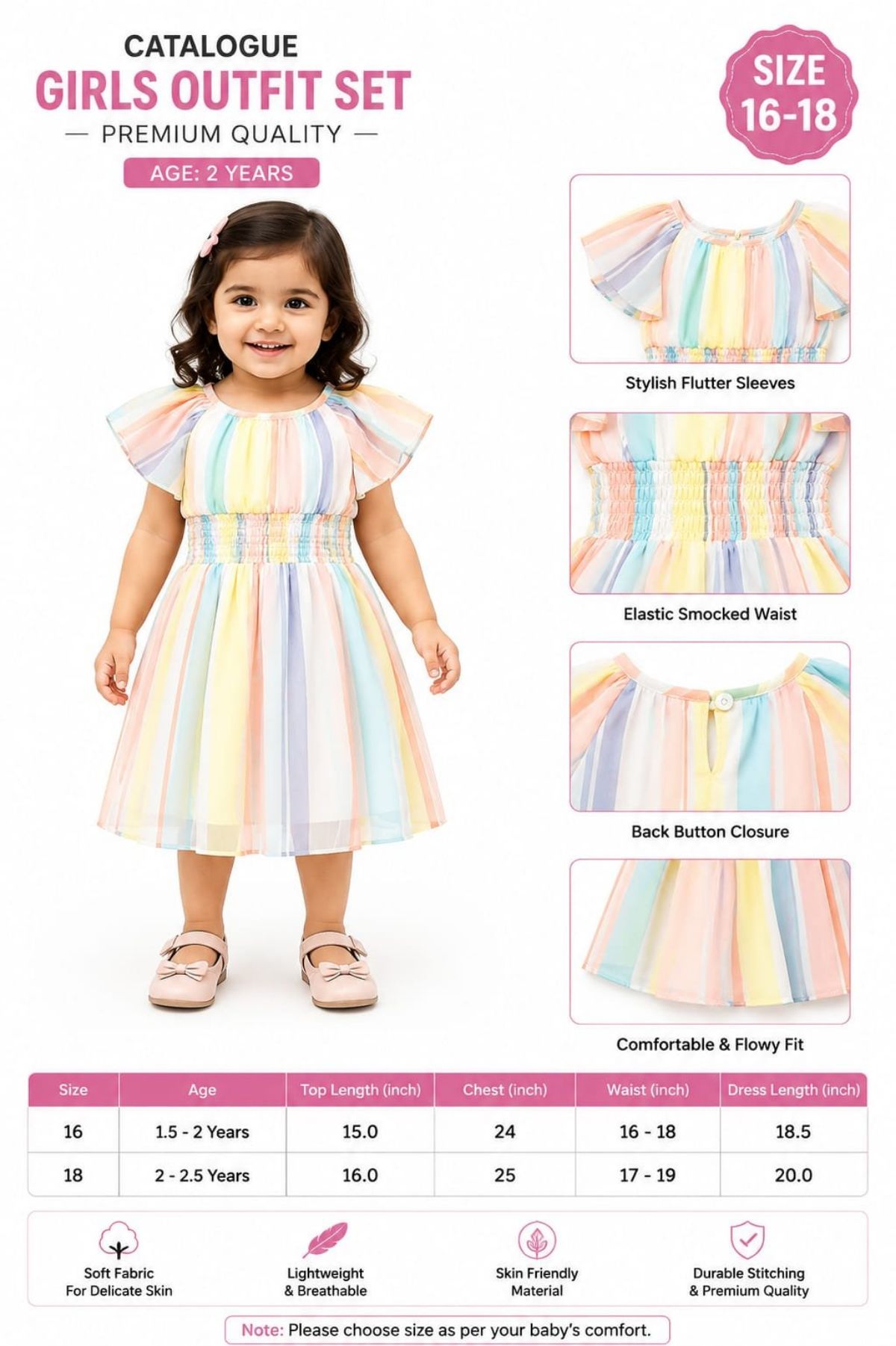 SG Fashion Kids Girls Frock