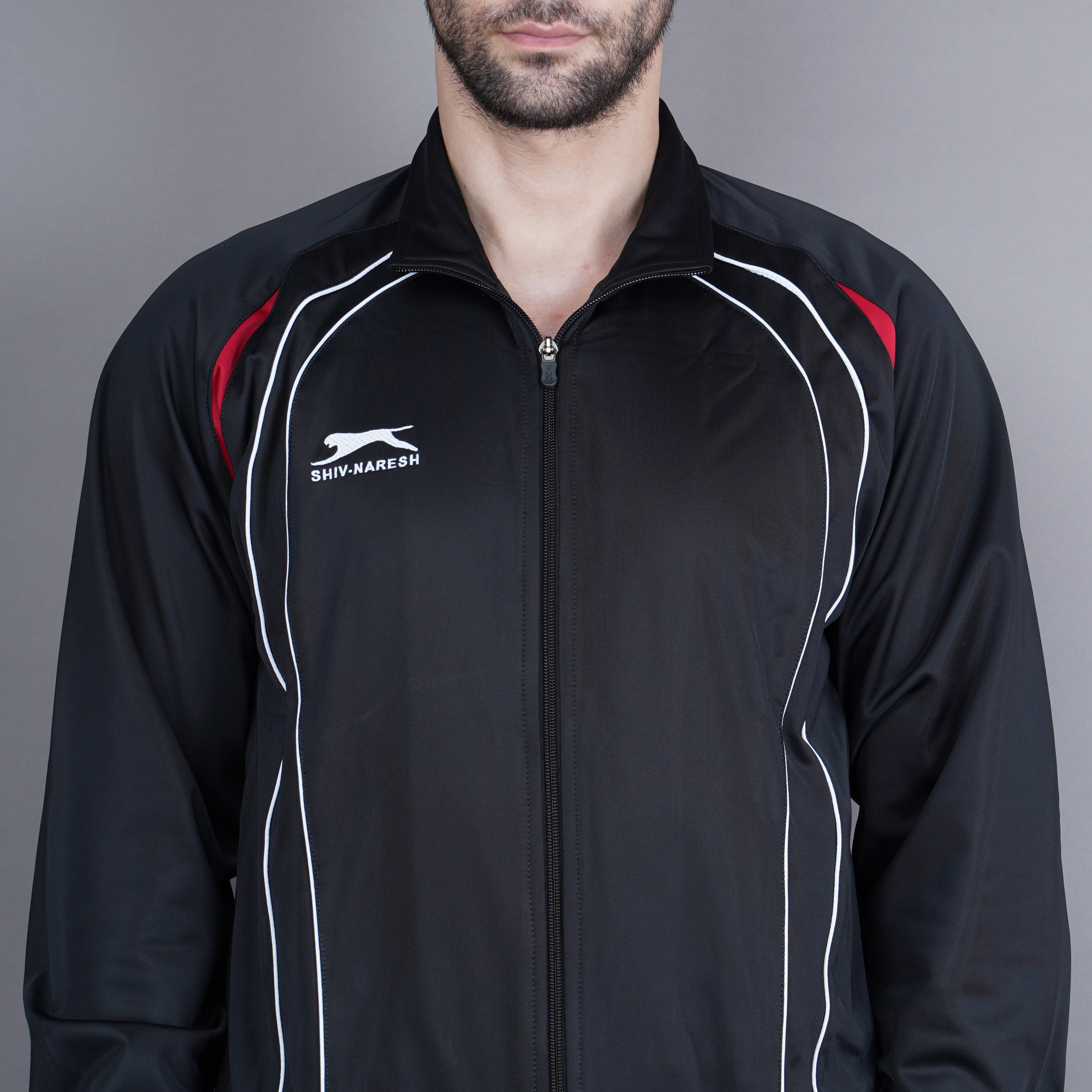 Men's Tracksuit  435A-TP-Black/Red/White-L