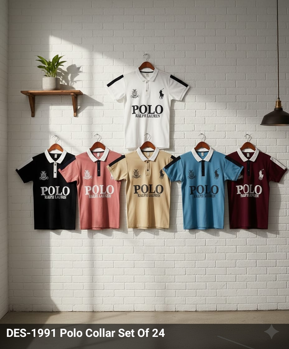 Mens Half Sleeve Polo NeckTshirt 1991