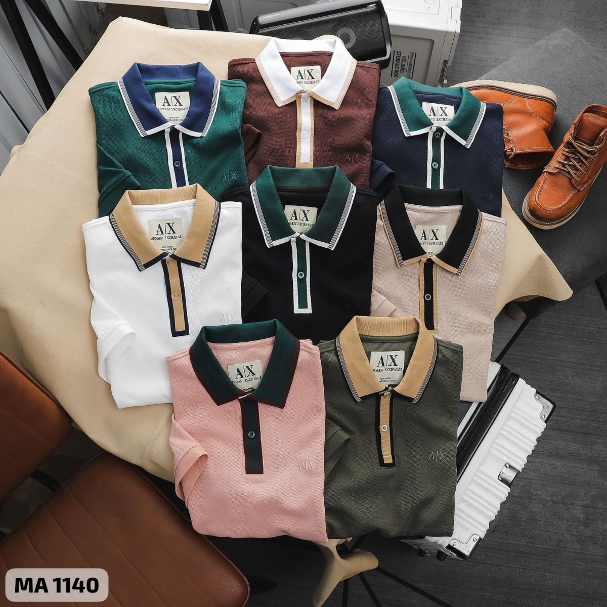 ARMANI EXCHANGE MENS PREMIUM QUALITY POLO