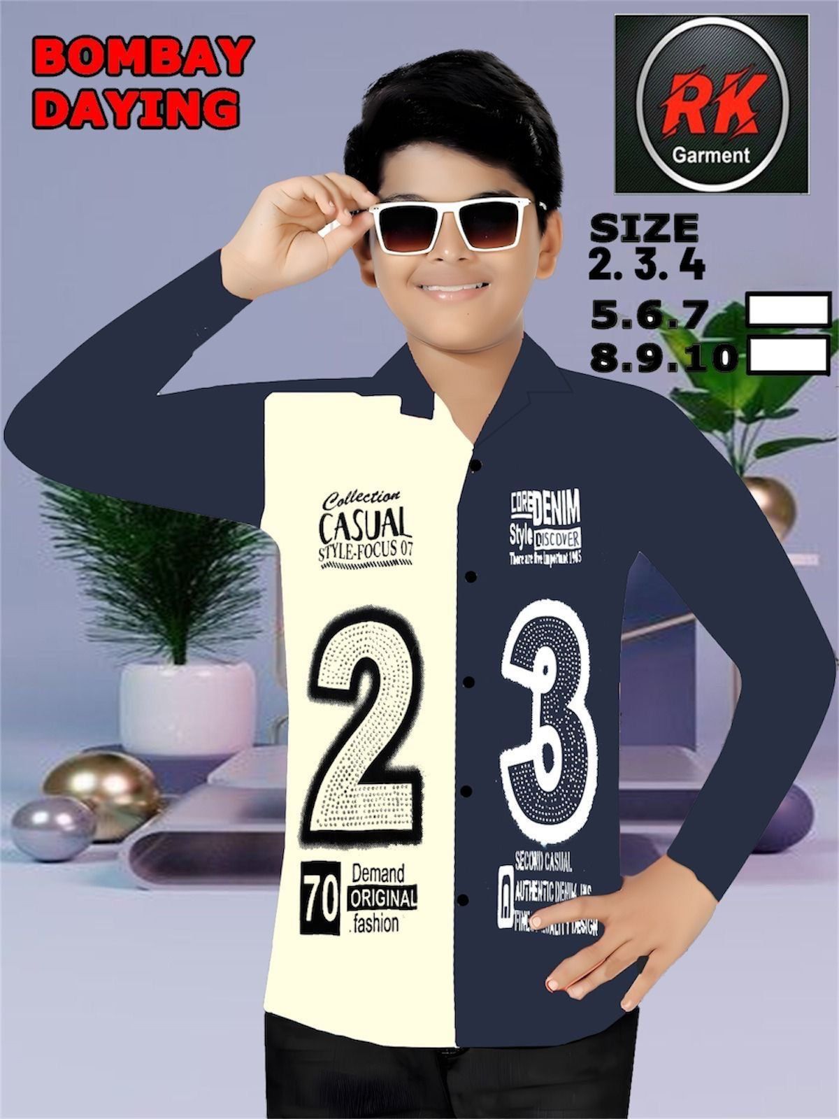 SG Fashion Kids Boys Shirts Set (2-10yrs)